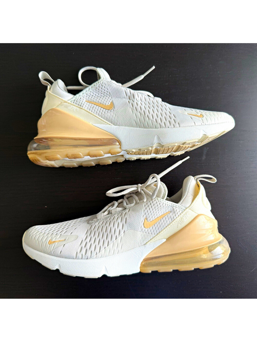 Nike Air Max 270 Light Bone Sesame Women Sz 12 (Men 10.5) Sneakers DX8951-001